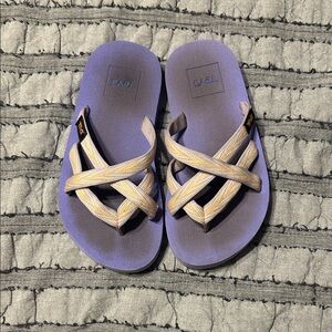 Teva Purple and Yellow Kids Sandals